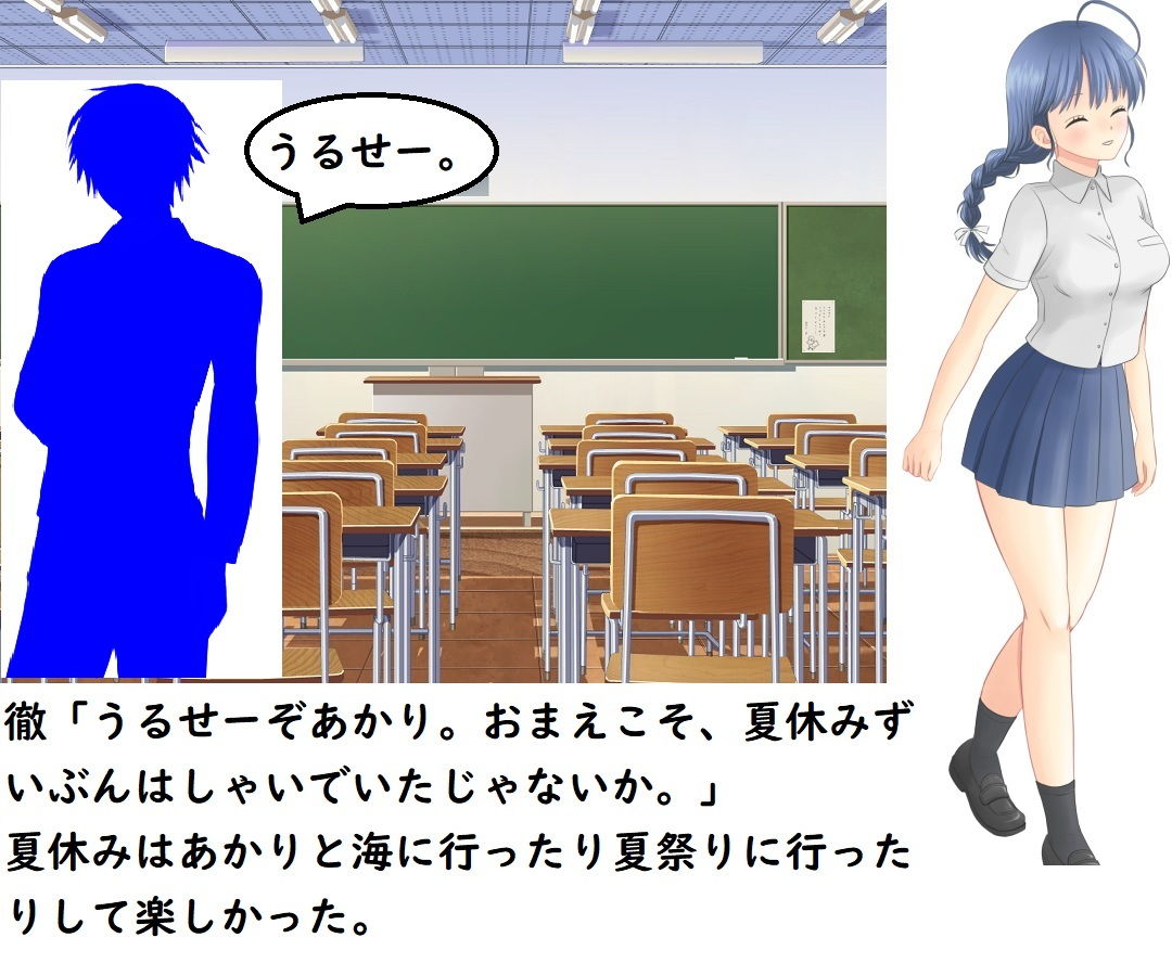 『恐怖の廃校7日間』ファンディスク的なエロCG付きノベル サンプル3ページ目