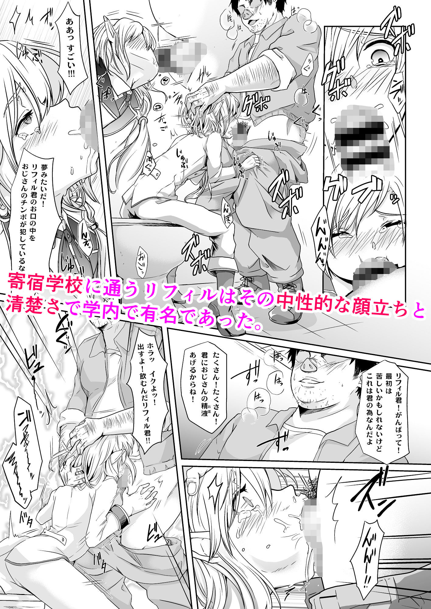 憧れのエルフ少年が弱っていたので治療ついでにメス堕ちさせたい サンプル1ページ目