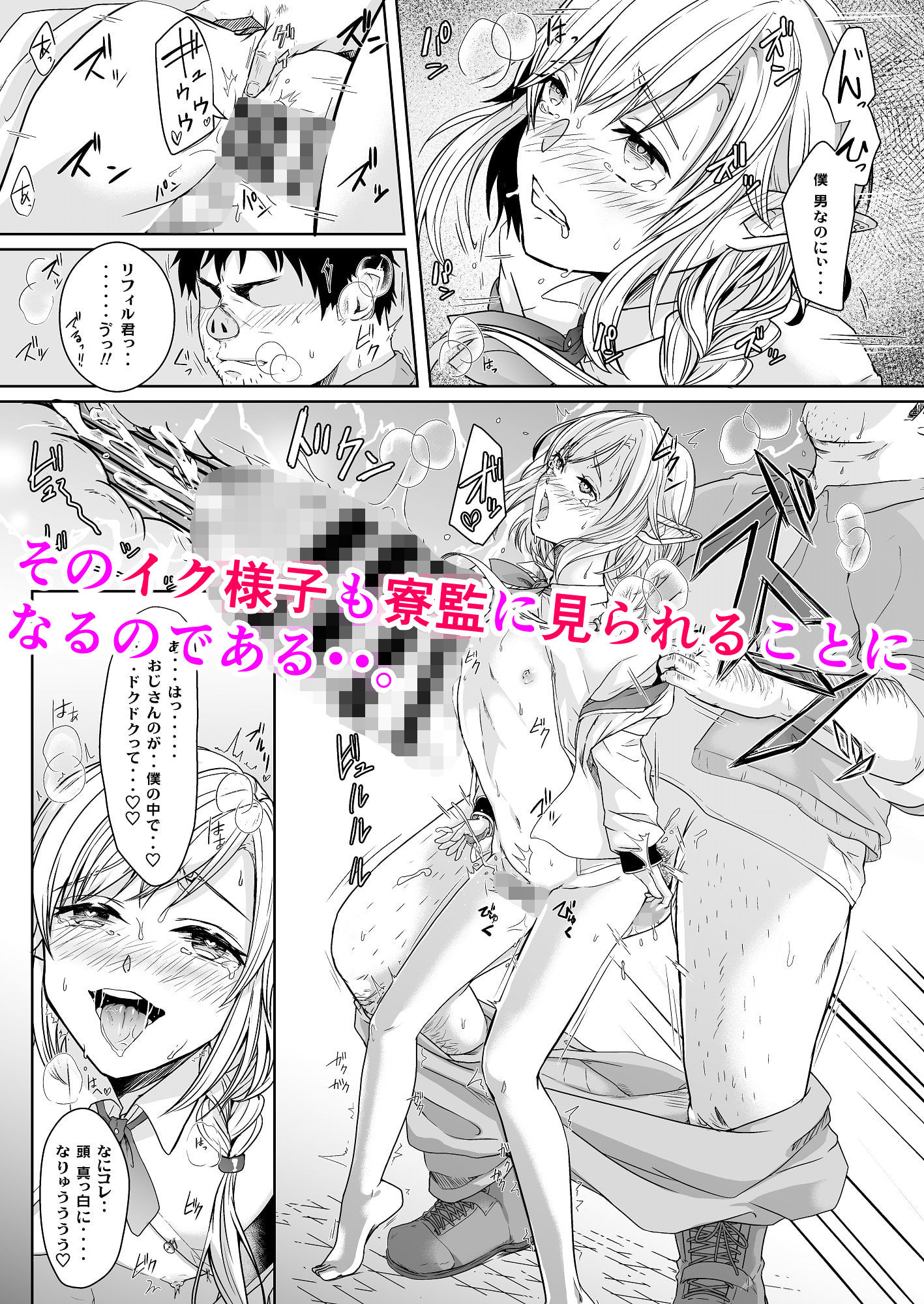 憧れのエルフ少年が弱っていたので治療ついでにメス堕ちさせたい サンプル4ページ目