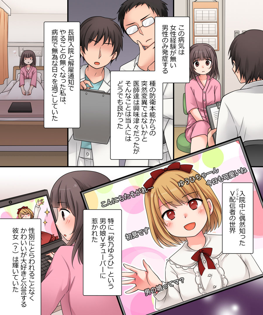 TSっ娘VTuber リ美肉おじさんがオフパコラボで処女喪失生配信！？ サンプル2ページ目