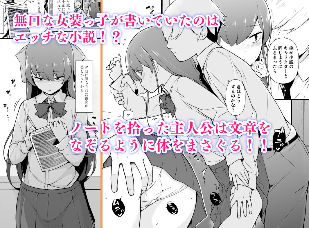 寡黙で無口な女装っ子 サンプル1ページ目