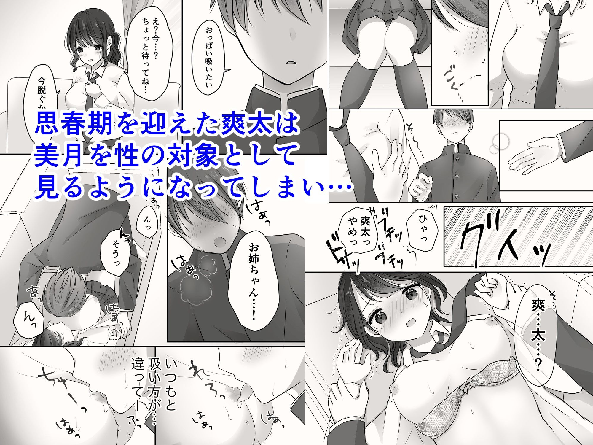 姉と弟のえっちなルーティーン サンプル1ページ目