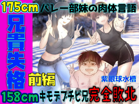 【高スペック高身長女子の妹×低身長のキモオタ兄】兄貴失格  前編【逆身長差17cm×精神崩壊×完全敗北】