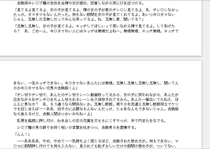 『ギャルヤン！』「金責めイベントへようこそ！」拉致レ〇プをたくらんだヤンキーをギャルたちが逆に拉致って報いの玉責め！ 【一物切断】【去勢】 サンプル7ページ目