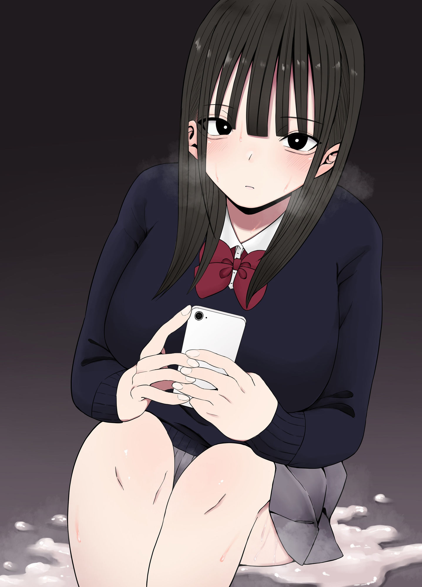 じぇーけーがおじさんち〇ぽでイキまくる サンプル1ページ目