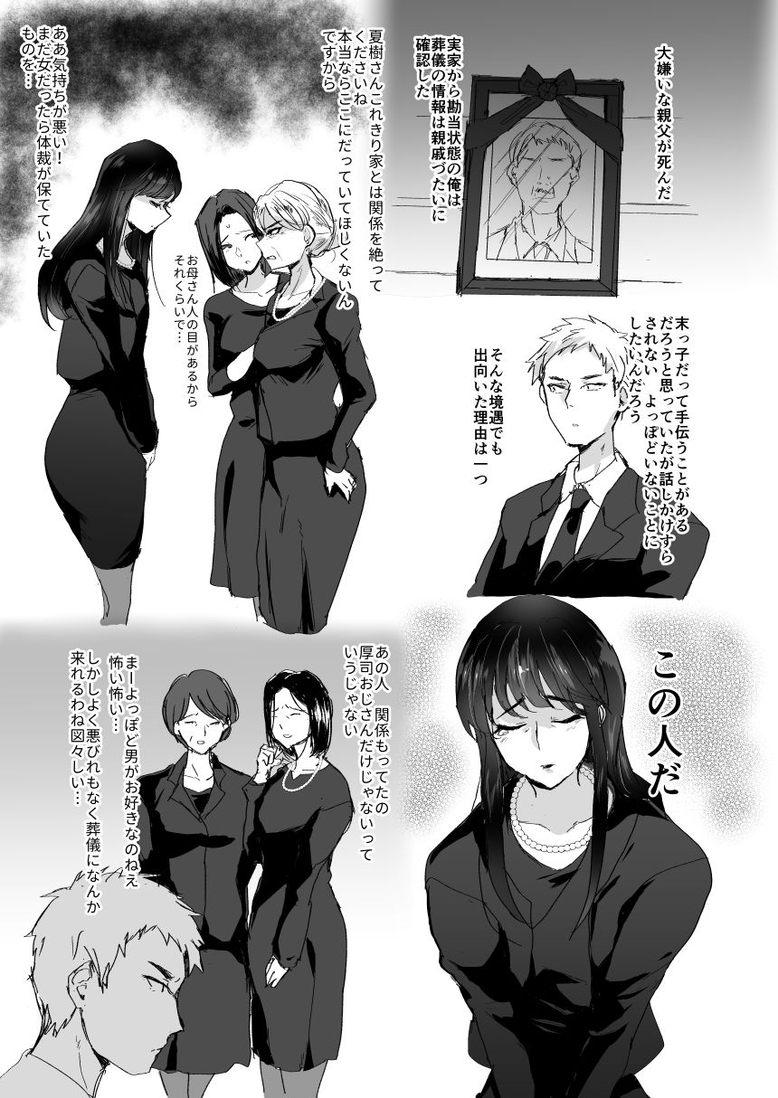 親父の愛人のエロババア♂を犯る！！ サンプル1ページ目