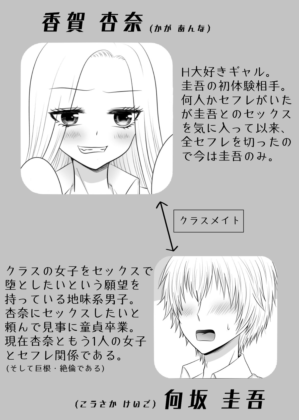 セフレのクラスメイトとひたすらヤるだけ サンプル1ページ目