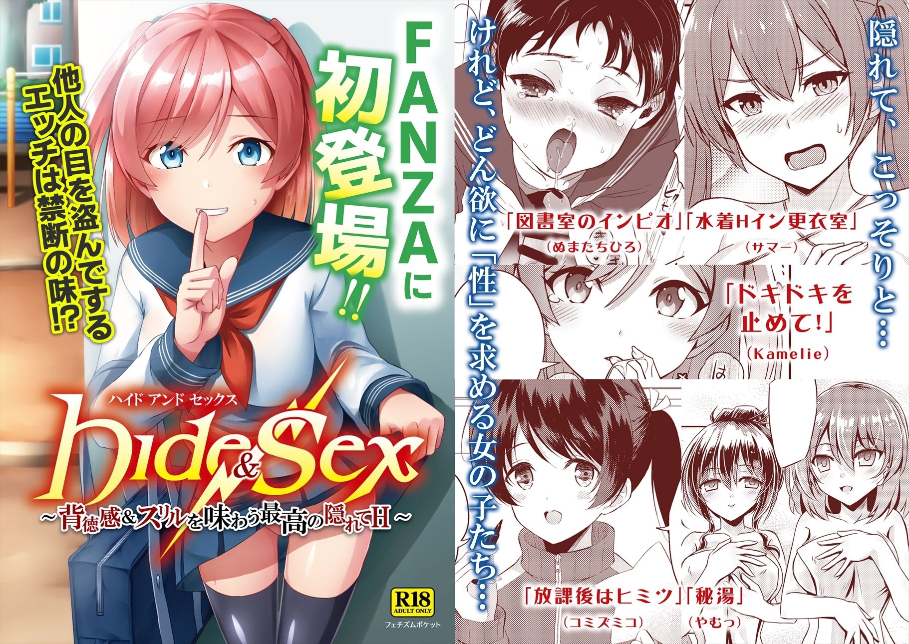 Hide ＆ Sex 〜背徳感＆スリルを味わう最高の隠れてH〜 サンプル1ページ目