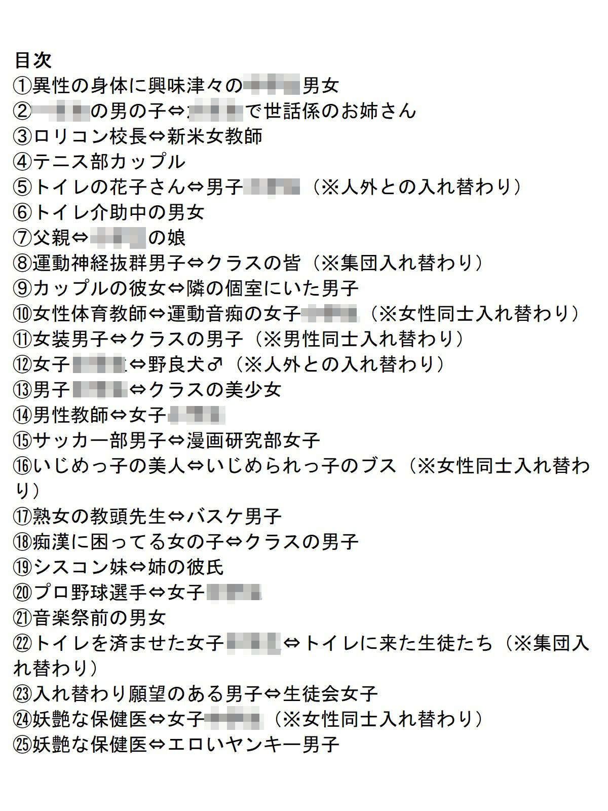 入れ替えトイレの怪（中編） サンプル1ページ目