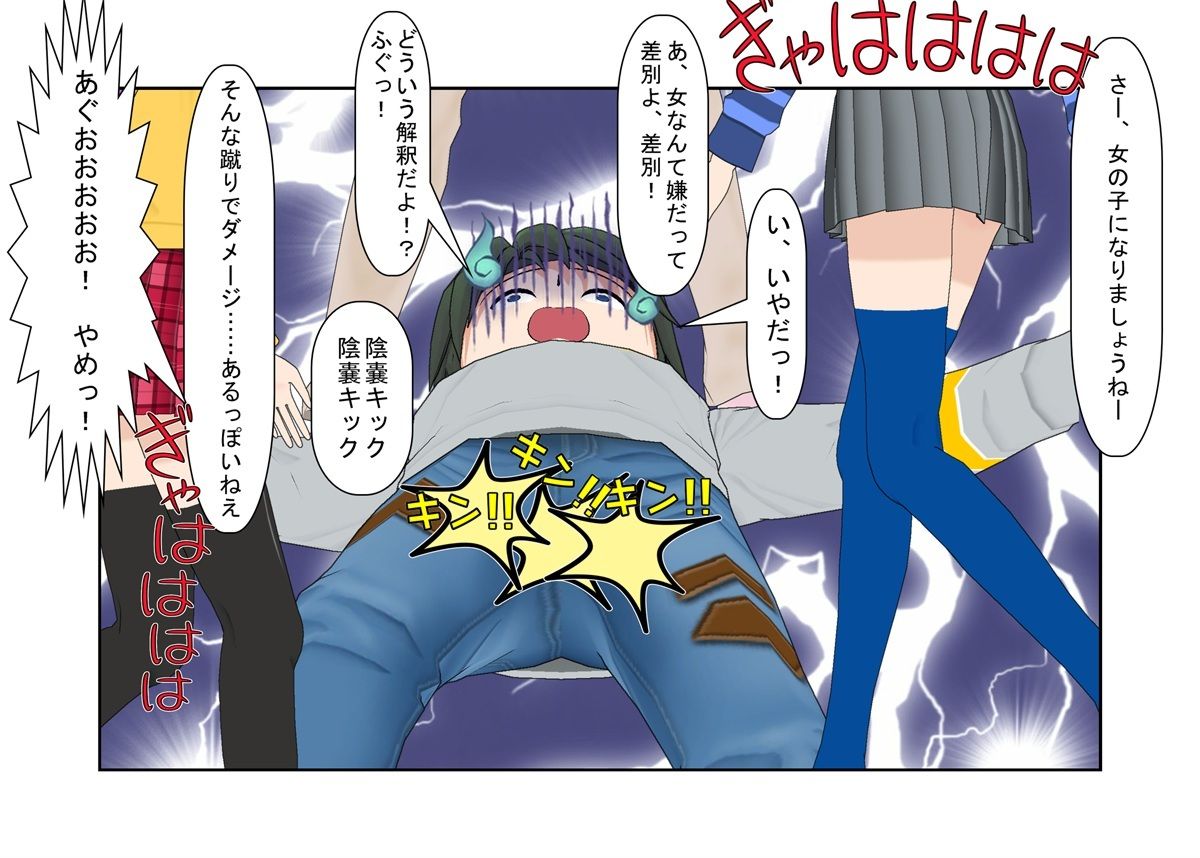 『金的空手少女2』金責め大好き空手少女の日常！ 過去の金的の復讐に来たヤンキーらを返り討ち金責め、自分より強い空手男子を集団金的で倒し、痴●を釣り出して金責めお仕置き！【キ〇タマ責め】【金的嘲笑】 サンプル1ページ目
