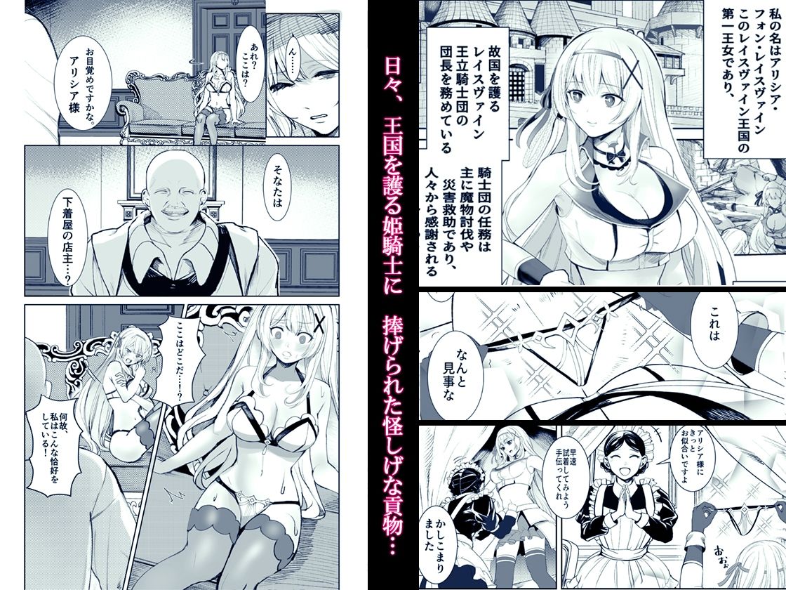 支配の淫紋 ―おっさん店主に淫紋を植え付けられて身も心も征服される姫騎士物語― サンプル2ページ目