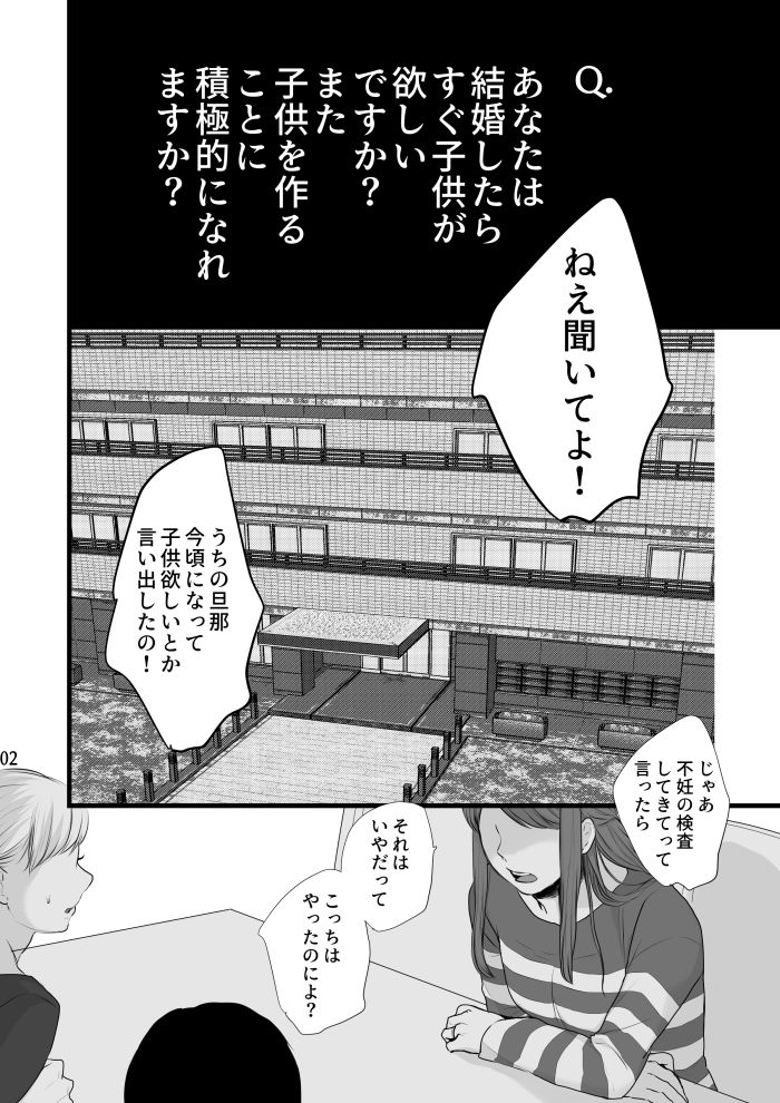 僕しか男を知らない可愛い妻が子作りエッチのためになんでもしてくれる2 サンプル1ページ目