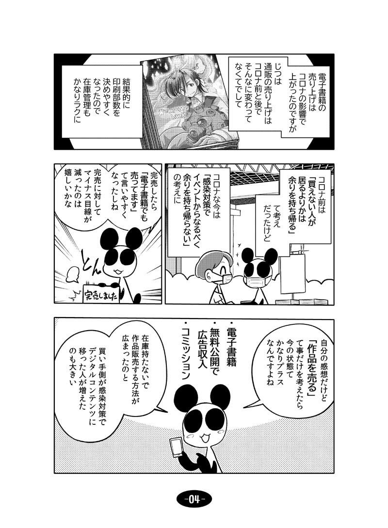 コロナウイルスと過ごす日常 同人活動のビフォー＆アフター サンプル5ページ目