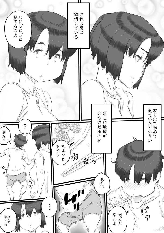 一人暮らしの息子の部屋で…‐母と息子の秘密の関係‐ サンプル4ページ目