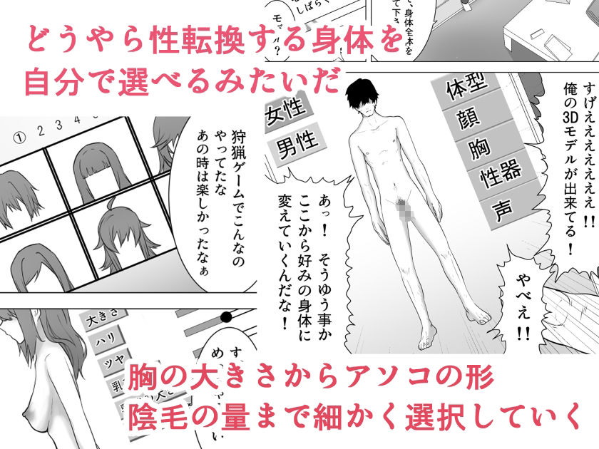 異性転生 好みのカラダにボディーチェンジ サンプル2ページ目