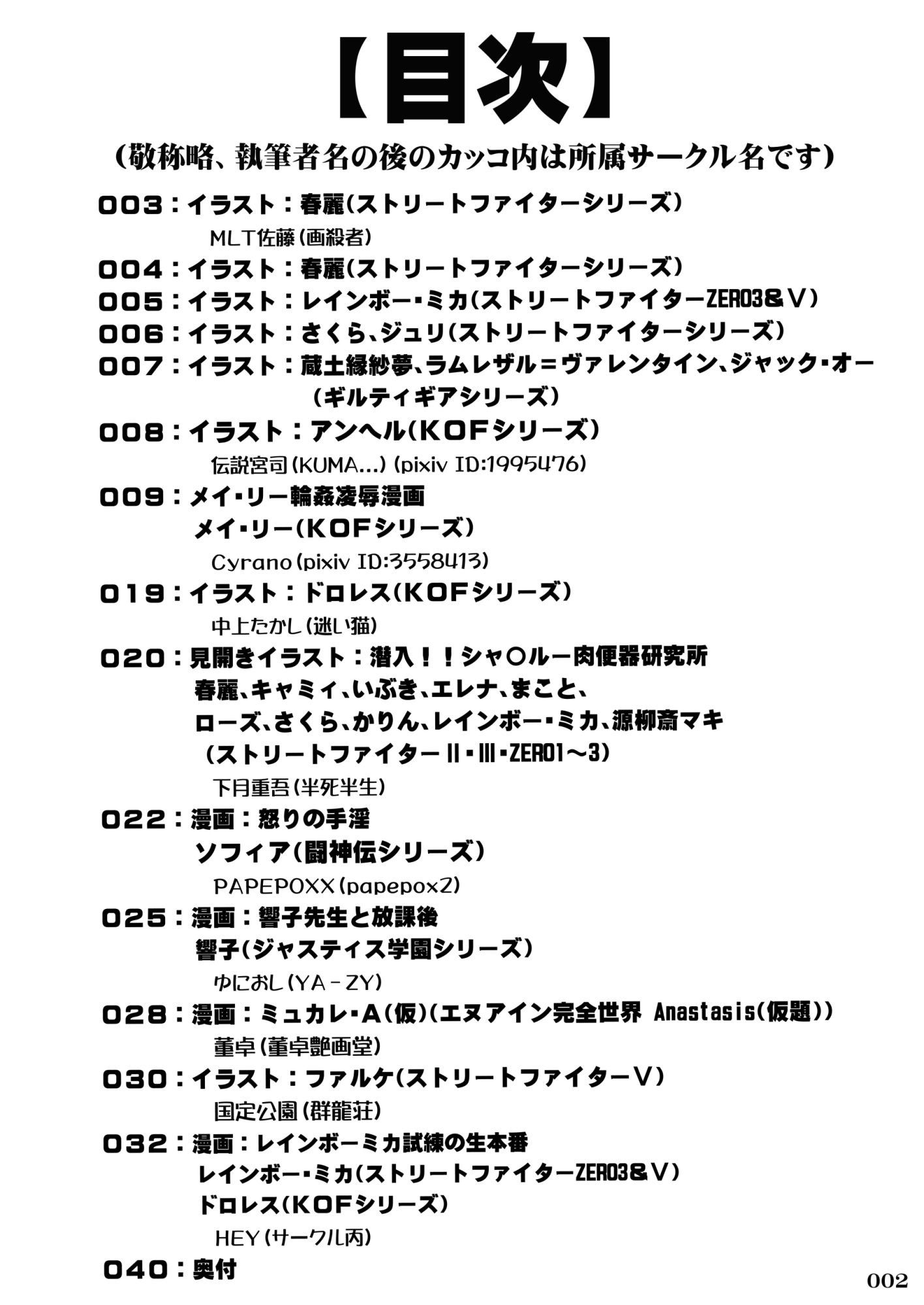 対戦格ゲーヒロインズ輪●乱交アラカルト！（α版） サンプル8ページ目