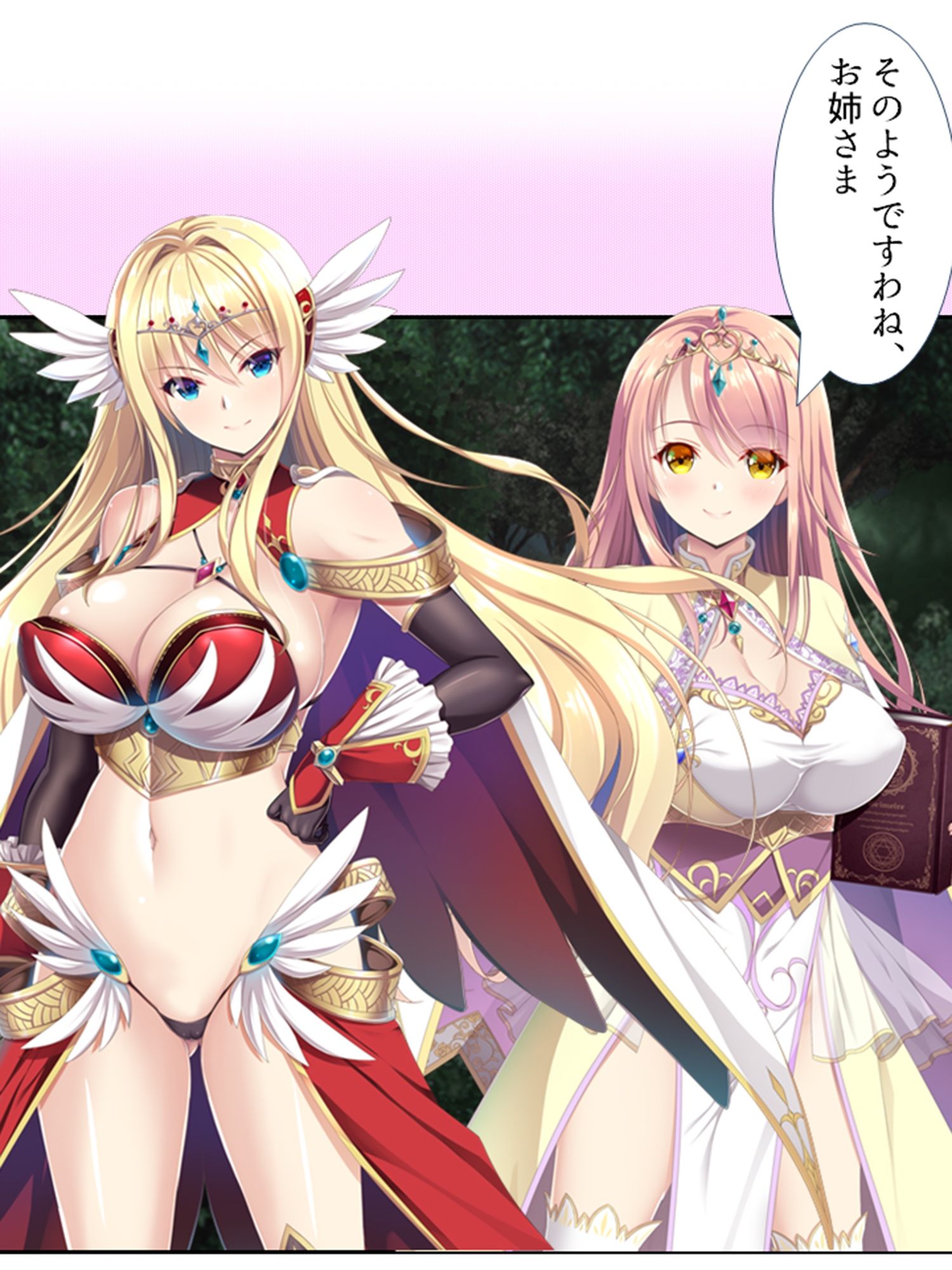 魔物は全員ヤり倒す！変態姉妹のオーク討伐冒険記 1巻 サンプル1ページ目