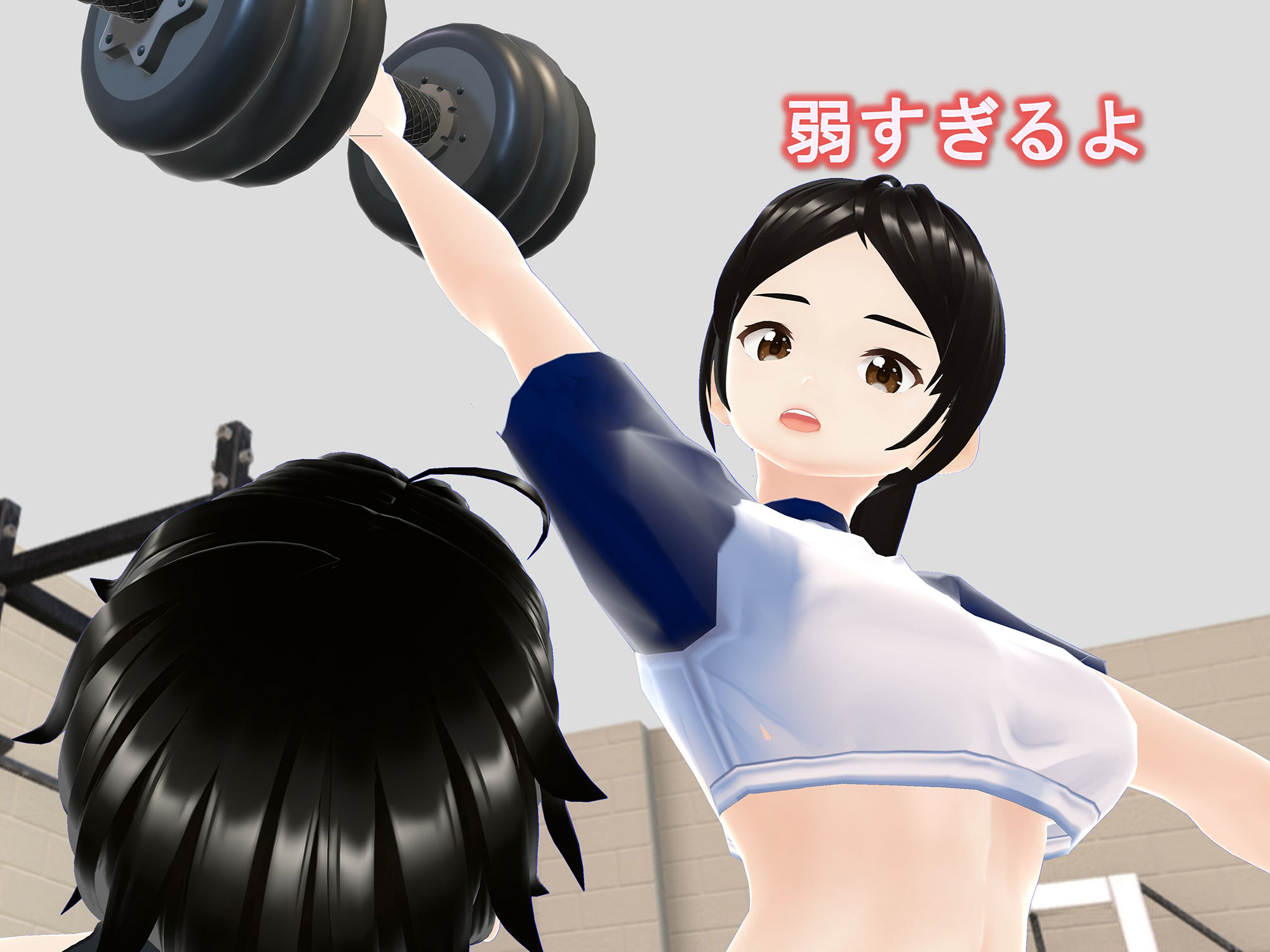 女子だけ成長 男子を追い抜く 成長音〜ジム編〜 サンプル9ページ目