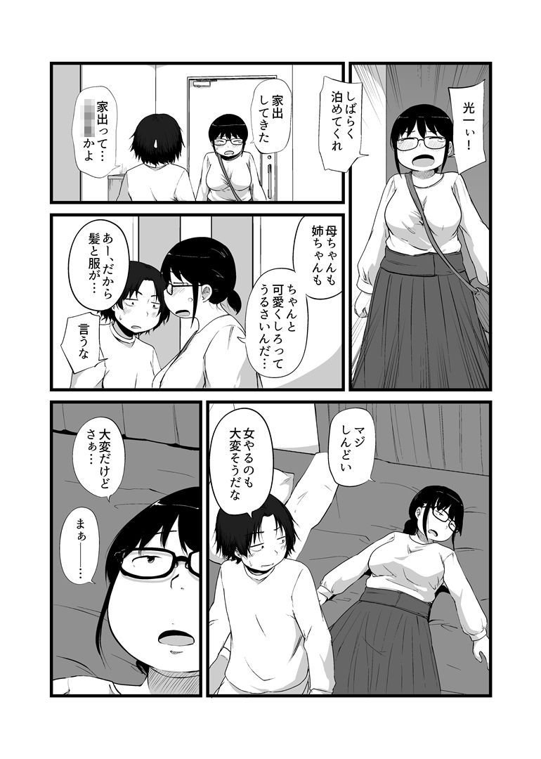 友達がTSして地味顔巨乳になった サンプル2ページ目