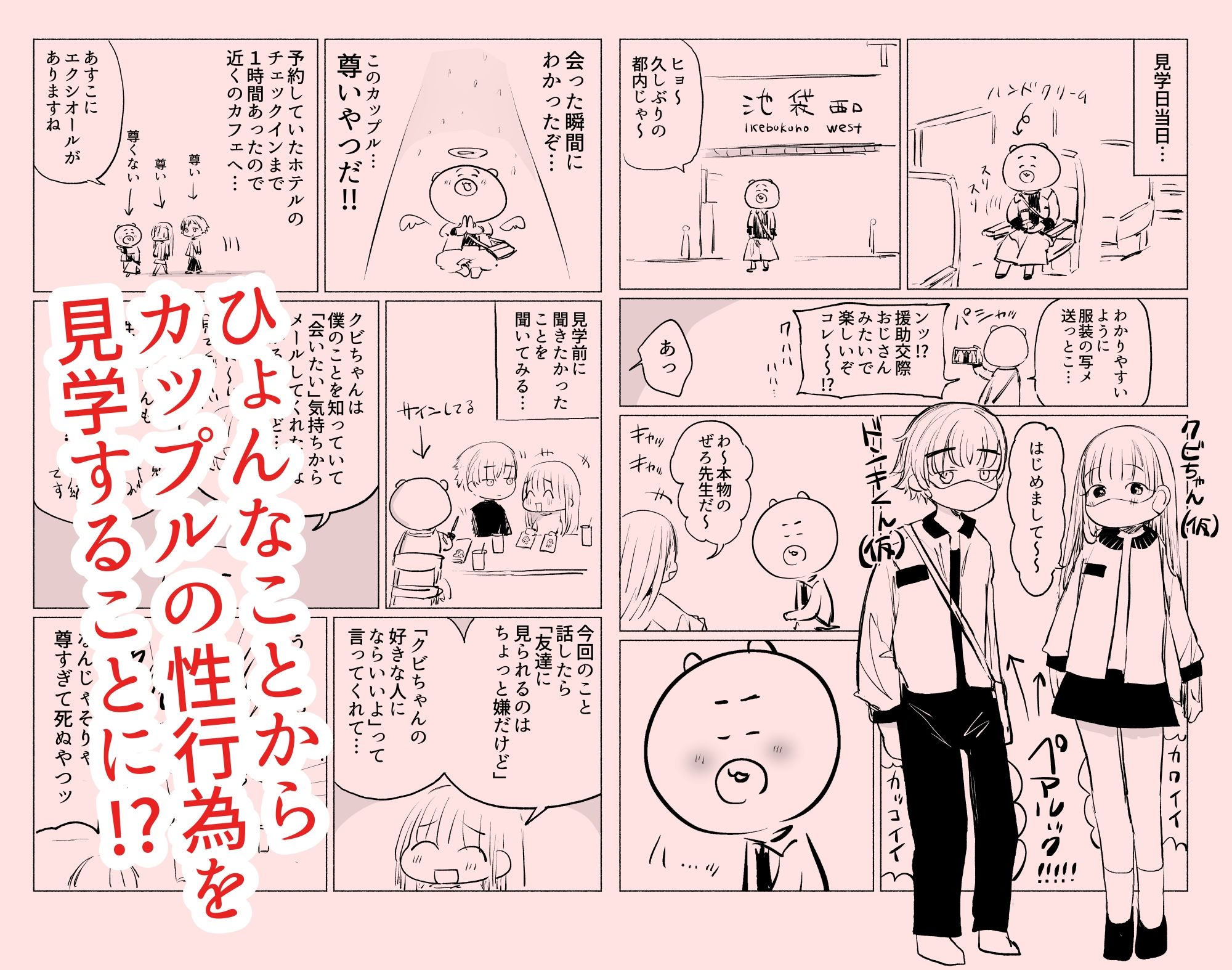 カップルの性行為見学してきたレポ サンプル1ページ目