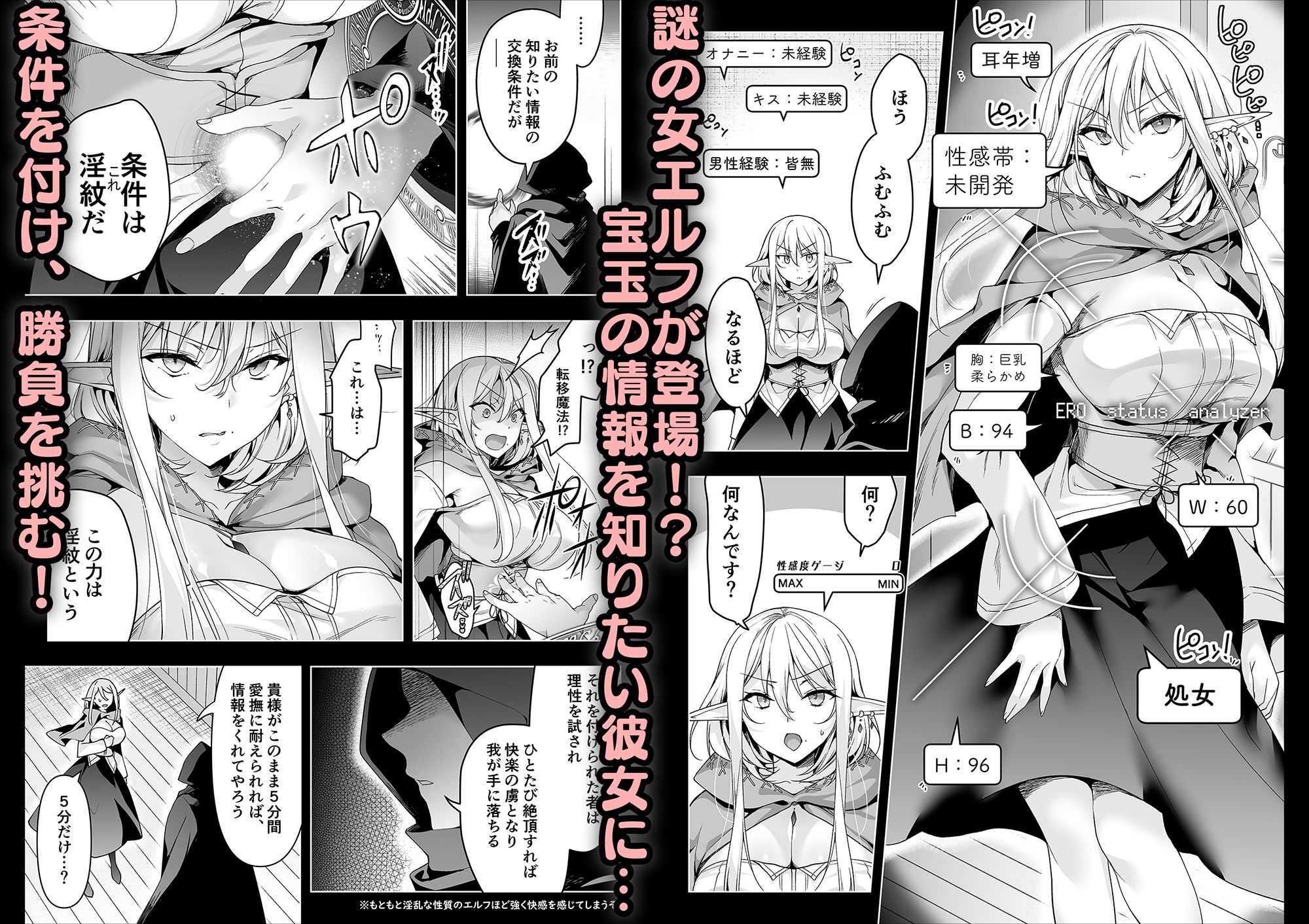 エルフに淫紋を付ける本 LEVEL:6 サンプル5ページ目