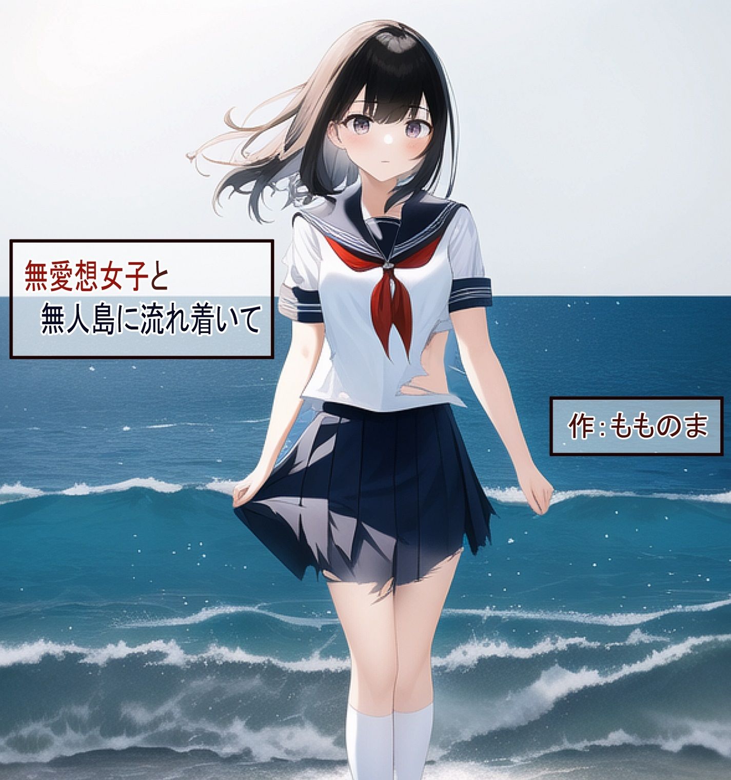 無愛想女子と無人島に流れ着いて サンプル1ページ目