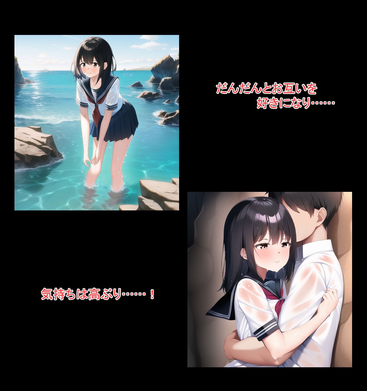 無愛想女子と無人島に流れ着いて サンプル3ページ目
