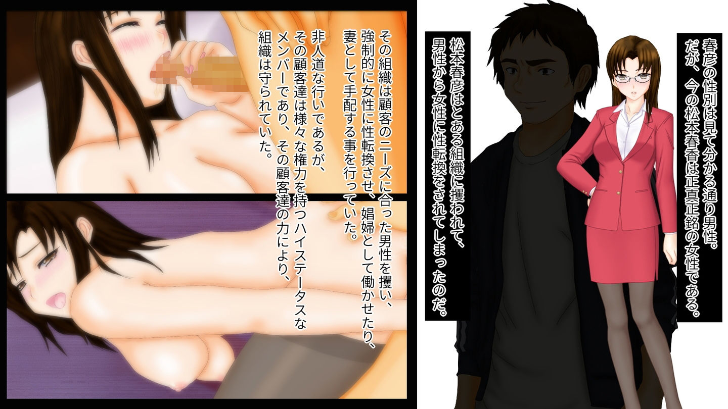 強●TSF（性転換） とある組織に性転換されてオンナにされた男性教諭の未来のお話し総集編 サンプル2ページ目