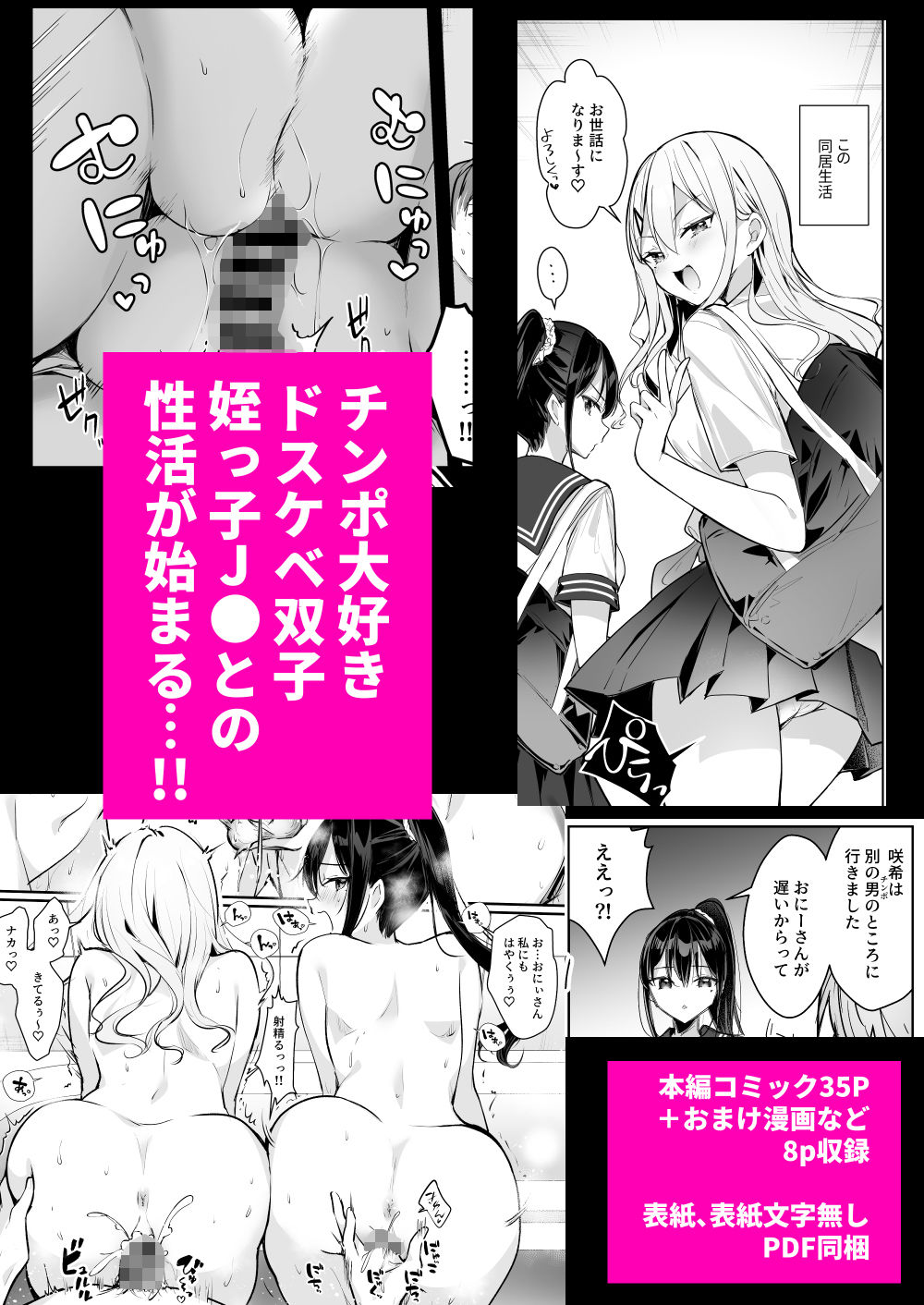 僕の姪は巨乳でビッチな双子JK〜弄ばれる性活事情〜 サンプル5ページ目