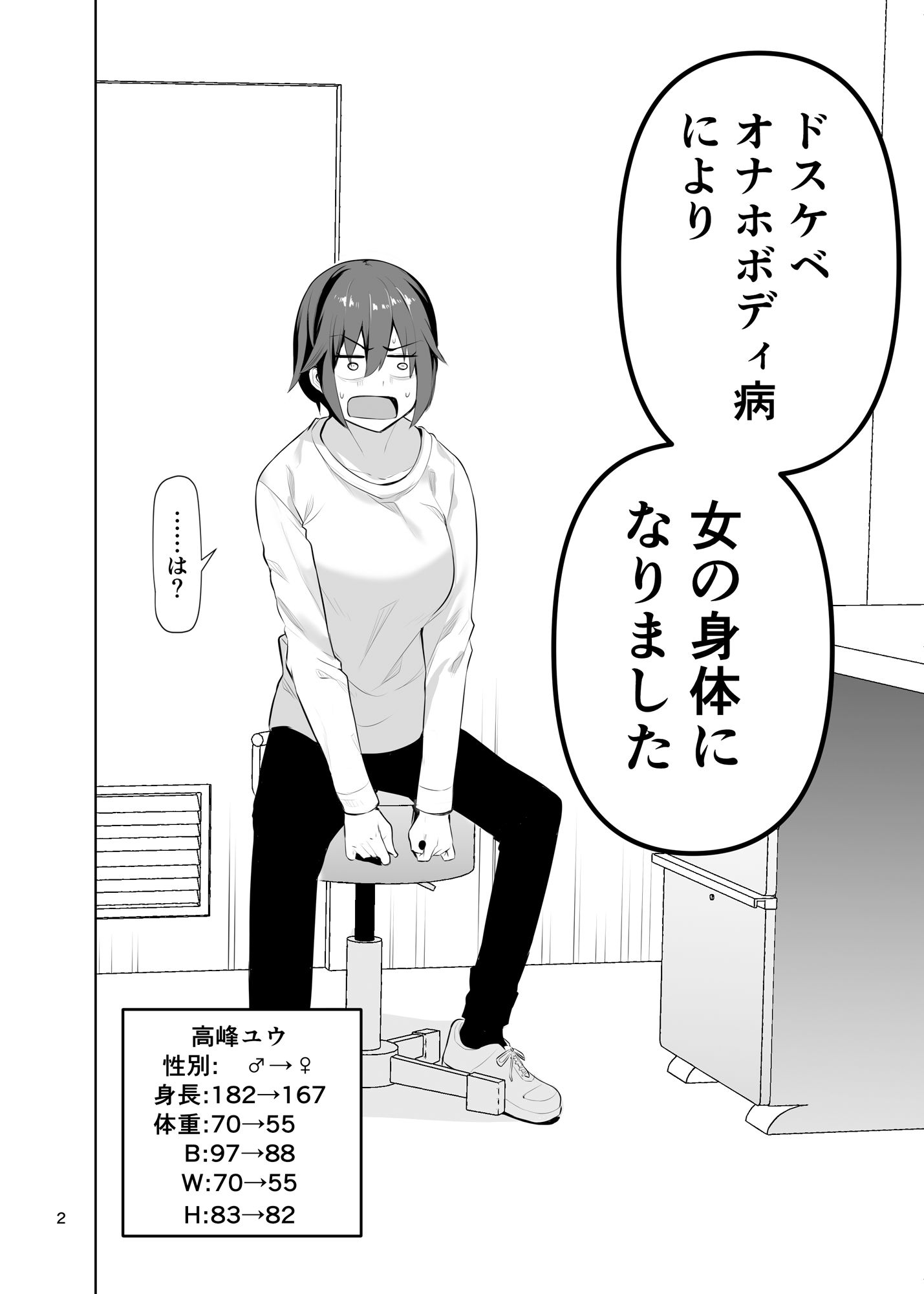 ドスケベオナホボディ病になった俺が友人の性奴●になるお話 サンプル2ページ目