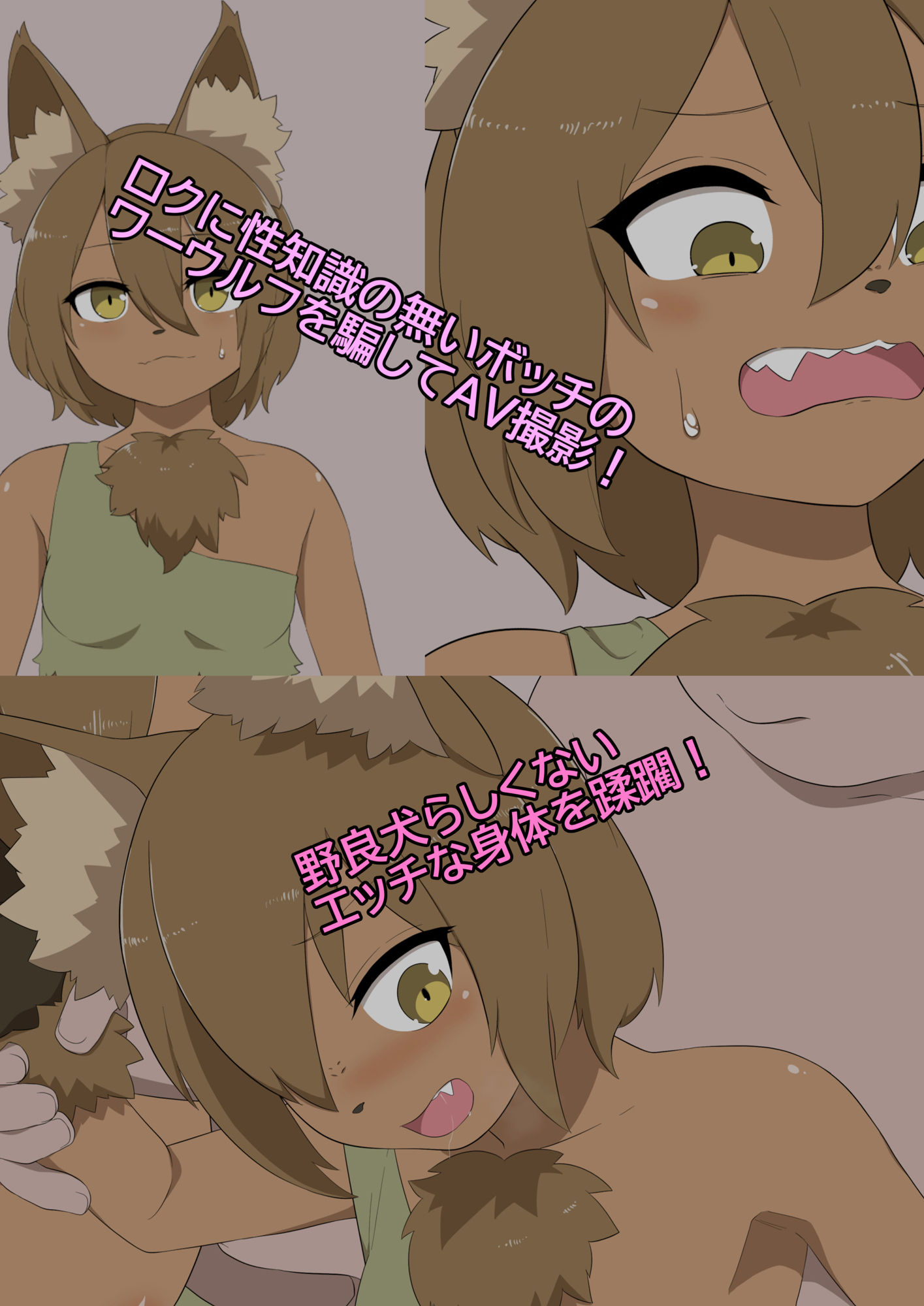 人外の性態を観察してみた（ワーウルフ編） サンプル1ページ目
