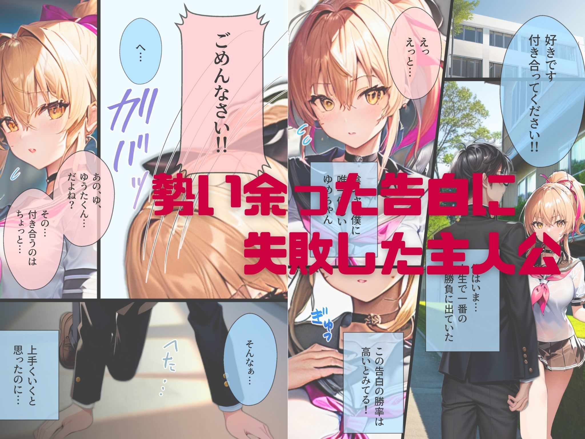 ぼっち・ざ・ふぁっく！〜陰キャの俺に声をかけてくれた陽キャ美少女に告白したら断られたんだけどお金を払ったらヤらせてくれる処女ビッチだったのでお金とチンポでDV彼氏から寝取ってあまあま両想いメス堕ちえっちします サンプル1ページ目