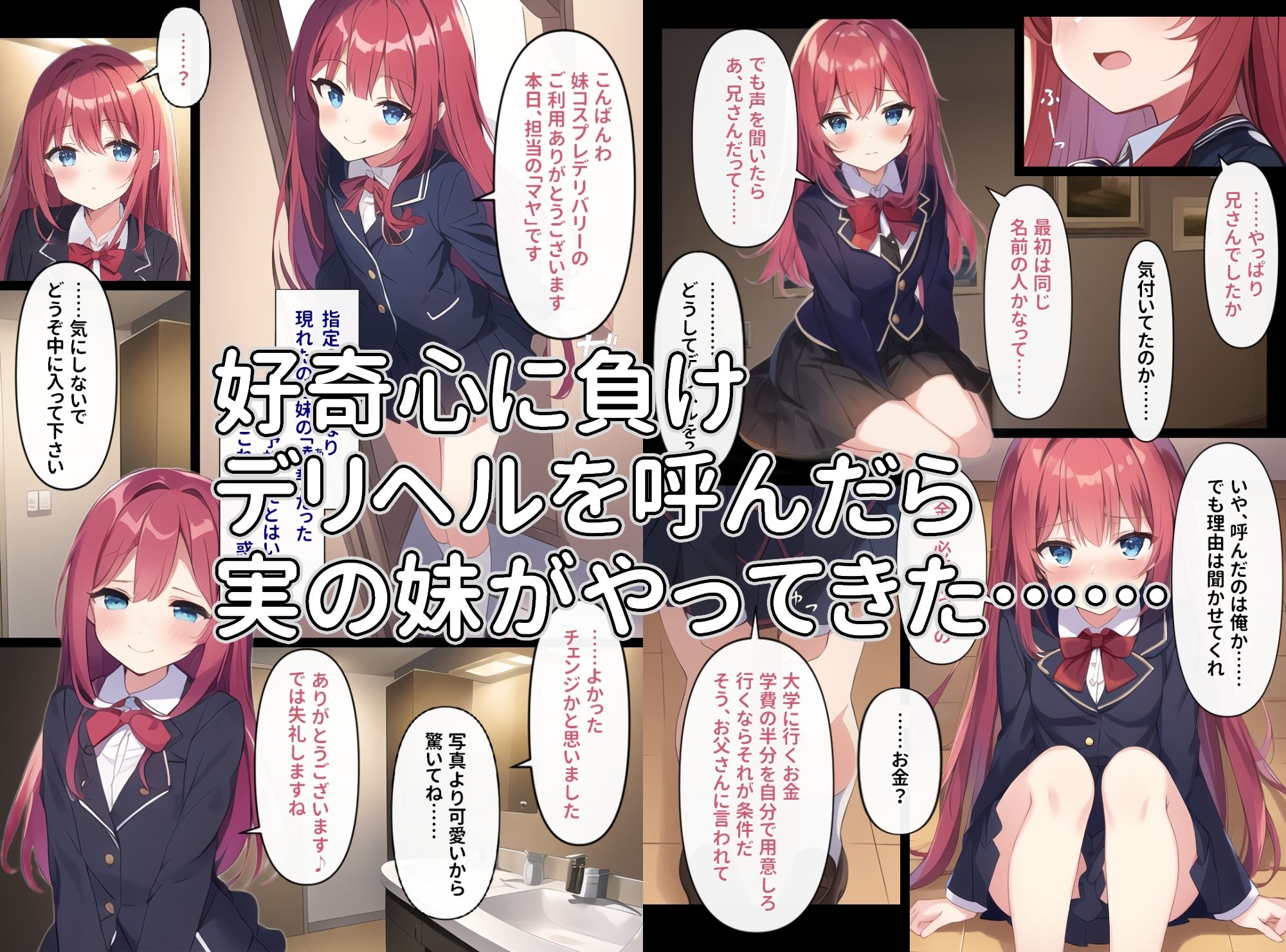 妹コスプレ×デリバリー〜デリベルを呼んだら妹が来た話〜 サンプル2ページ目