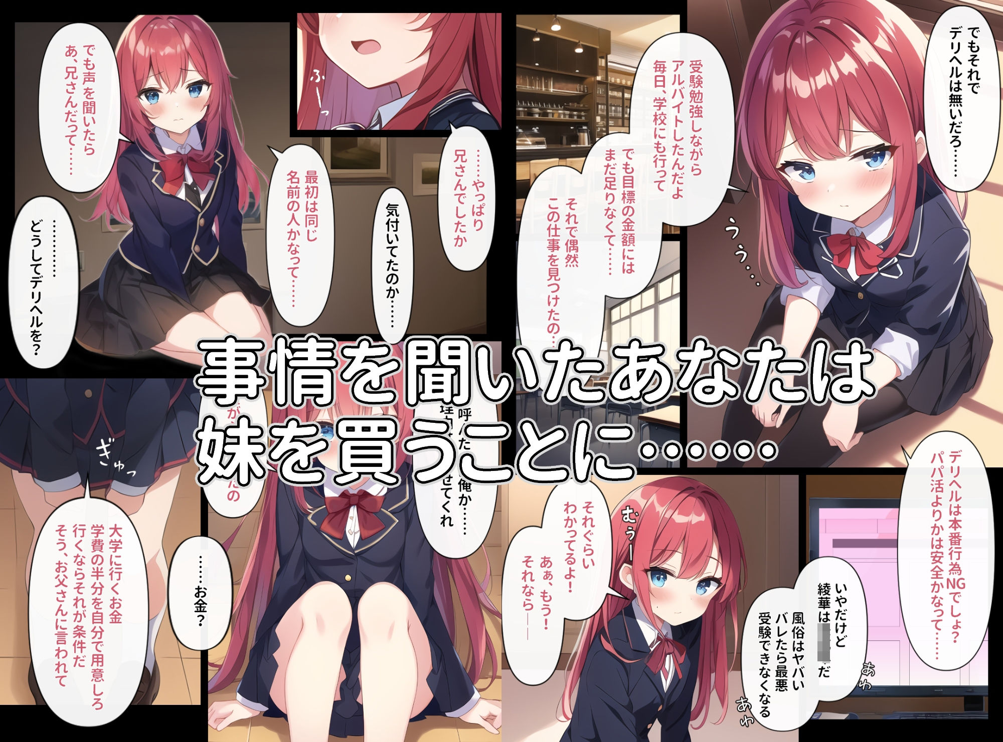 妹コスプレ×デリバリー〜デリベルを呼んだら妹が来た話〜 サンプル3ページ目