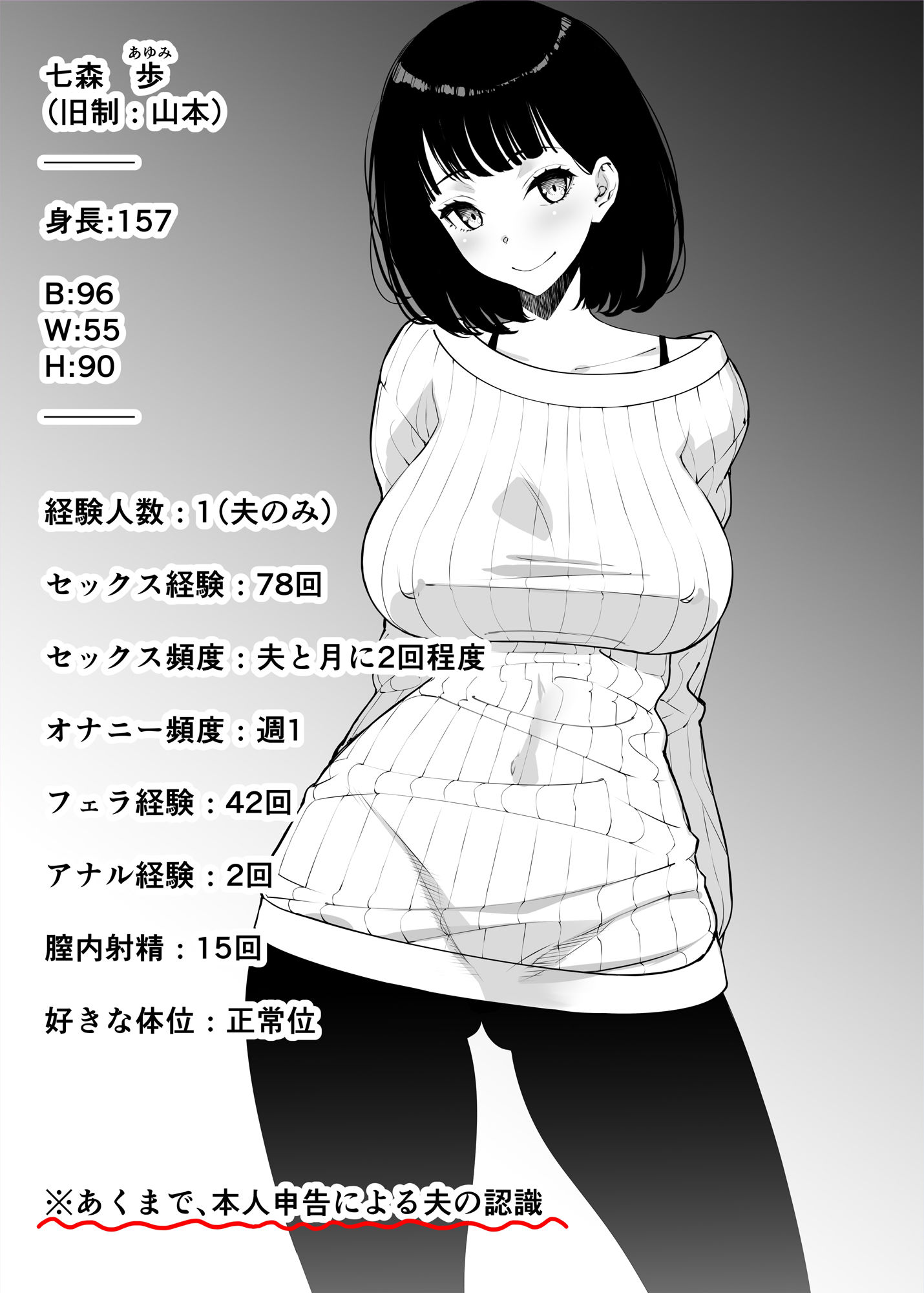 愛妻、堕ちる 〜浮気セックスでオホ声絶頂アクメする 巨乳妻の寝取られを俺だけが知らない〜 サンプル1ページ目