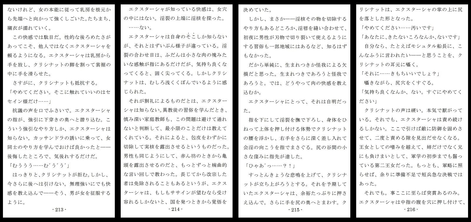 生贄王女と簒奪侍女（前編） サンプル9ページ目