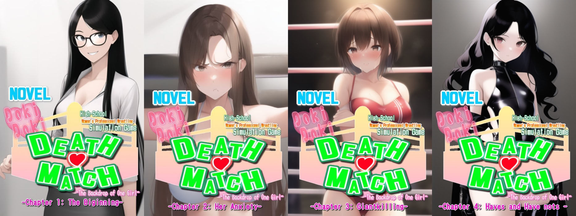 Novel ’Doki Doki Death-match； The Backdrop of One Girl’ サンプル1ページ目