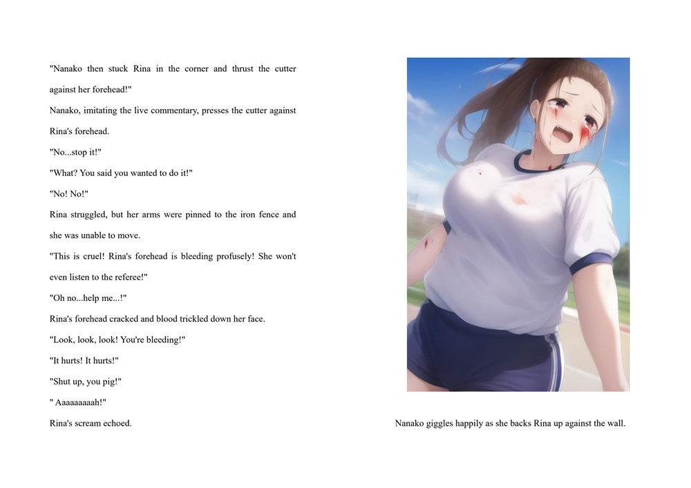 Novel ’Doki Doki Death-match； The Backdrop of One Girl’ サンプル7ページ目