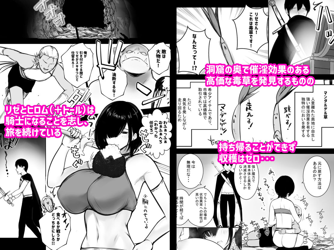 女騎士リゼは今宵も間男に抱かれる2 サンプル1ページ目