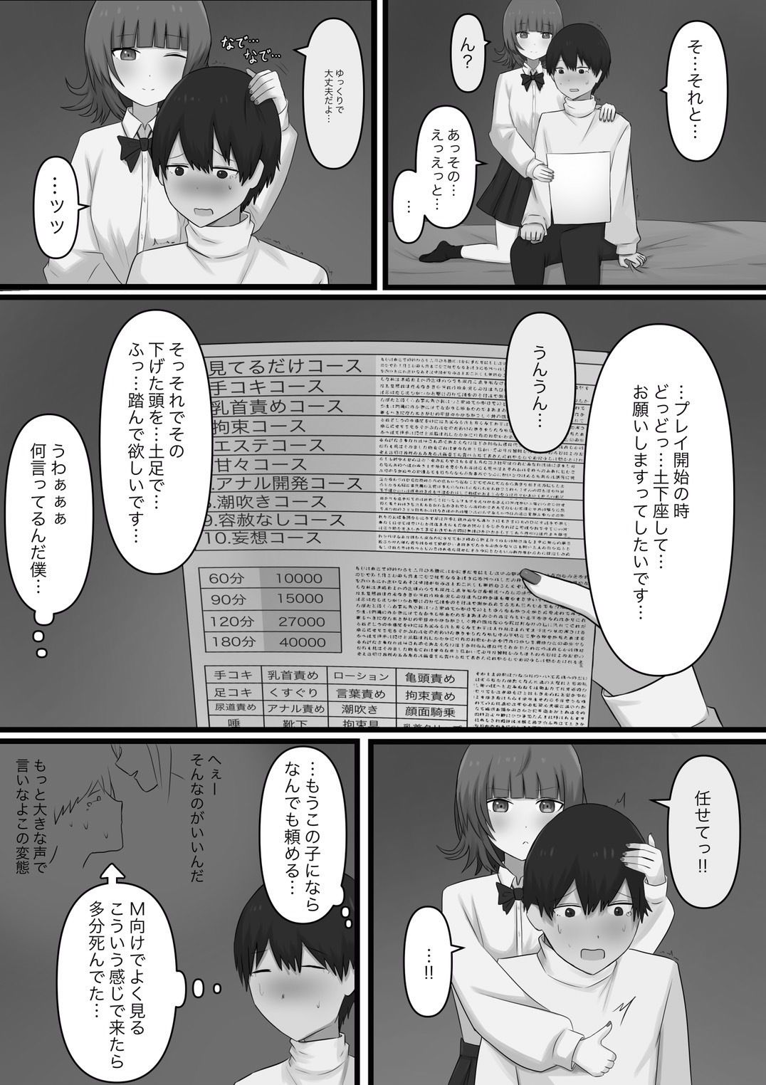 臆病者がM性感に行ってみた サンプル3ページ目