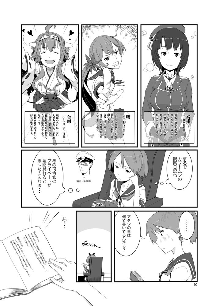 駆逐艦敷波と提督の日記 サンプル3ページ目