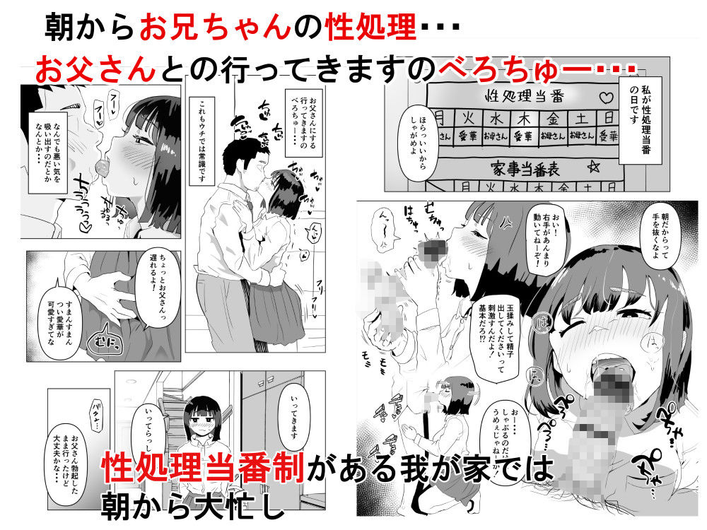 ウチでは家族セックスは常識らしい サンプル1ページ目