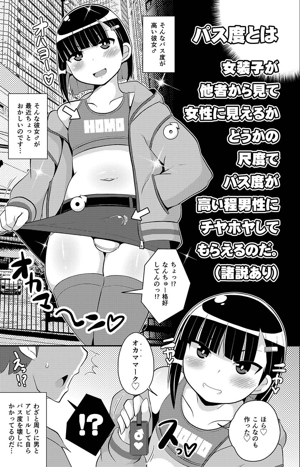 パス度を自ら破壊していく女装子（おじさん） サンプル7ページ目