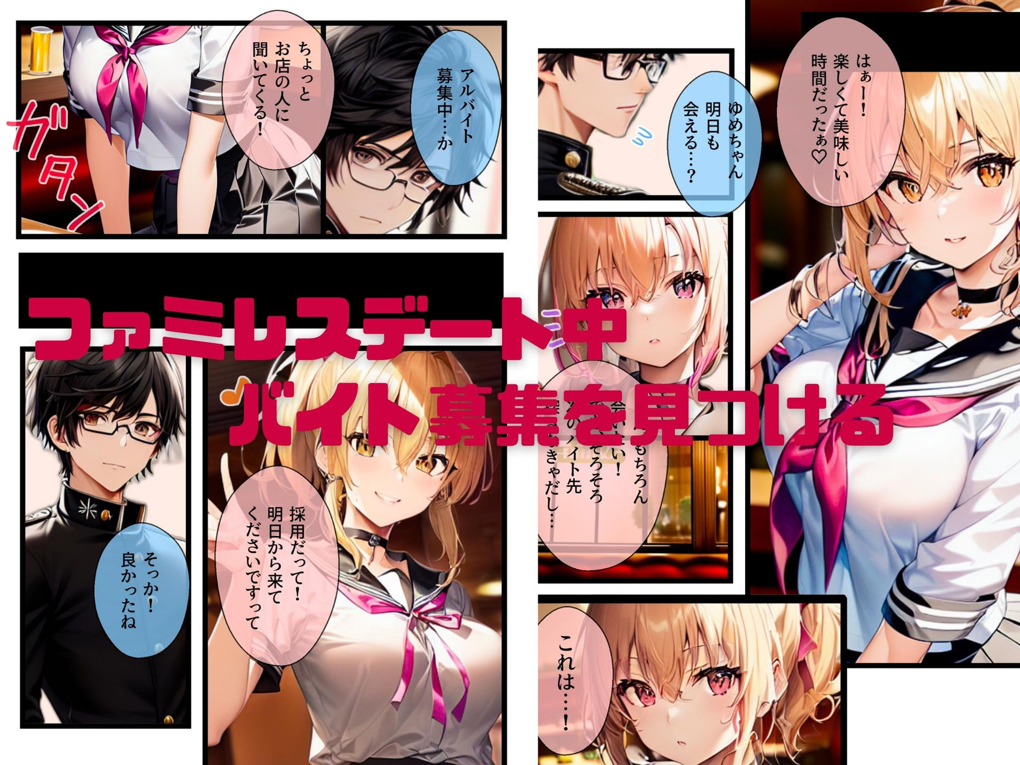 ぼっち・ざ・ふぁっく！2〜彼女になった陽キャ美少女処女ビッチとらぶらぶファミレスデート！でもそこでバイトを始めた彼女が屈強な店長に狙われて寝取られたのでやっぱりビッチでした サンプル3ページ目