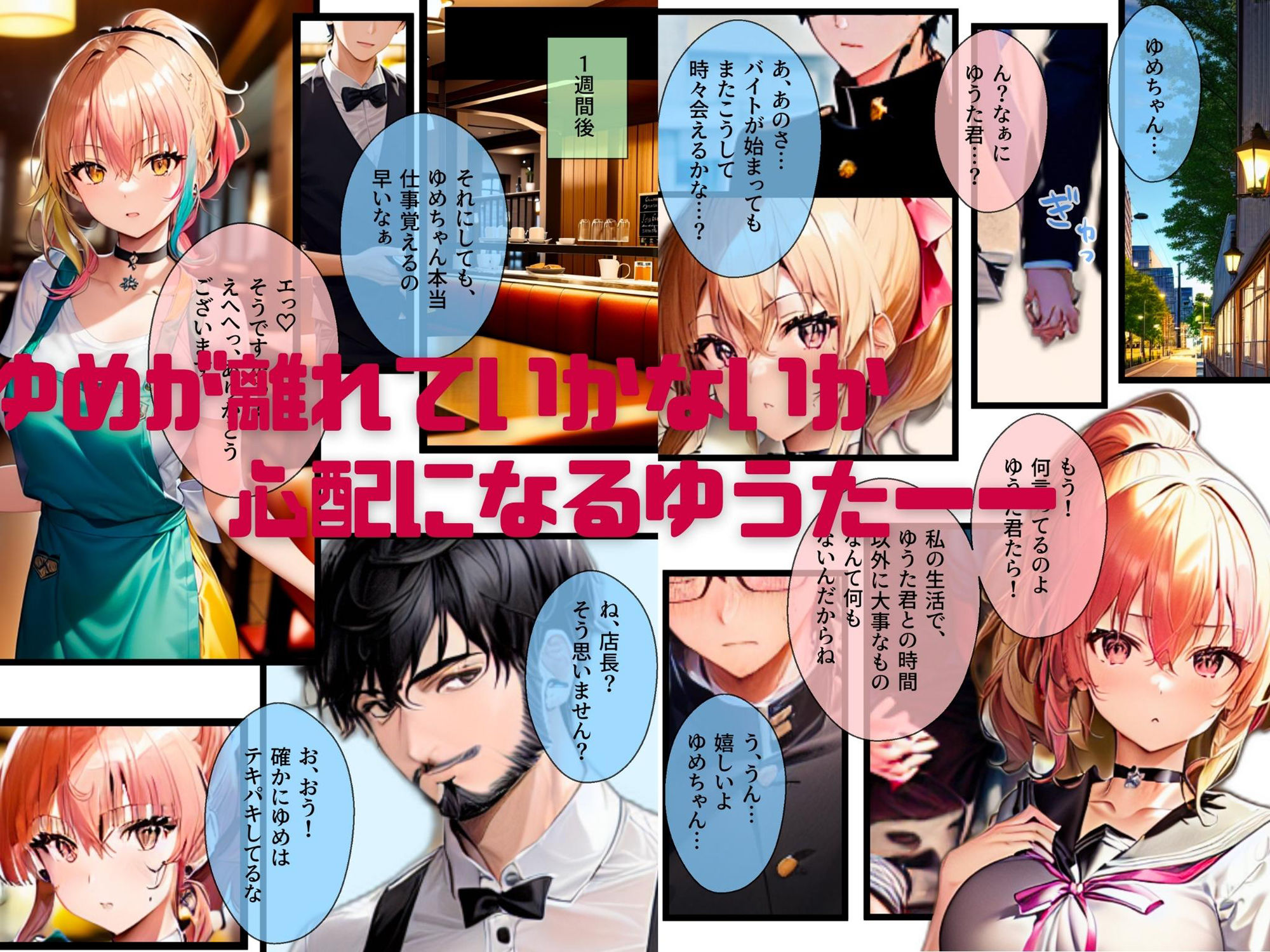 ぼっち・ざ・ふぁっく！2〜彼女になった陽キャ美少女処女ビッチとらぶらぶファミレスデート！でもそこでバイトを始めた彼女が屈強な店長に狙われて寝取られたのでやっぱりビッチでした サンプル4ページ目