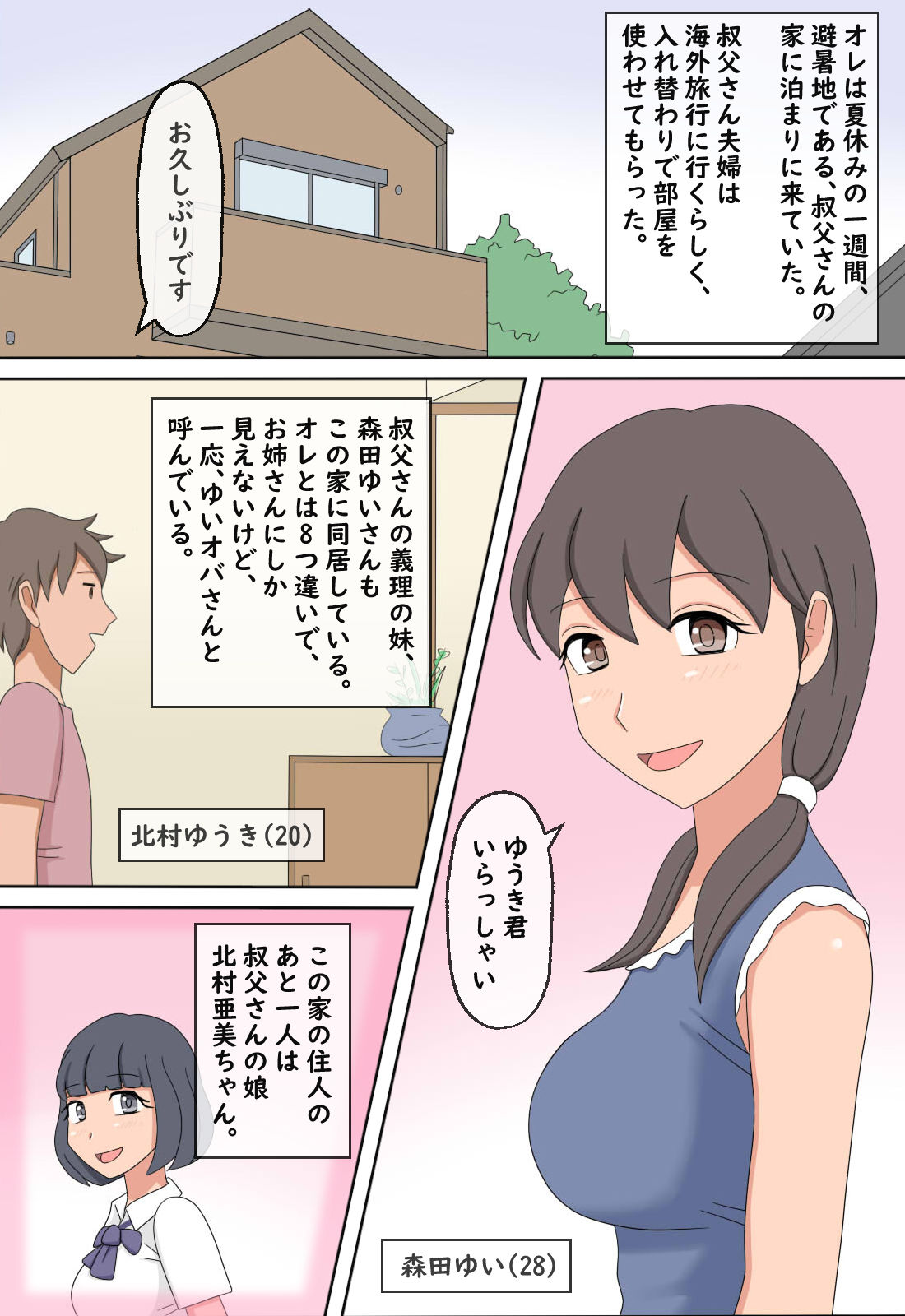 【熟えち9】彼氏のいないゆいオバさんにいろいろ教えた話 サンプル2ページ目