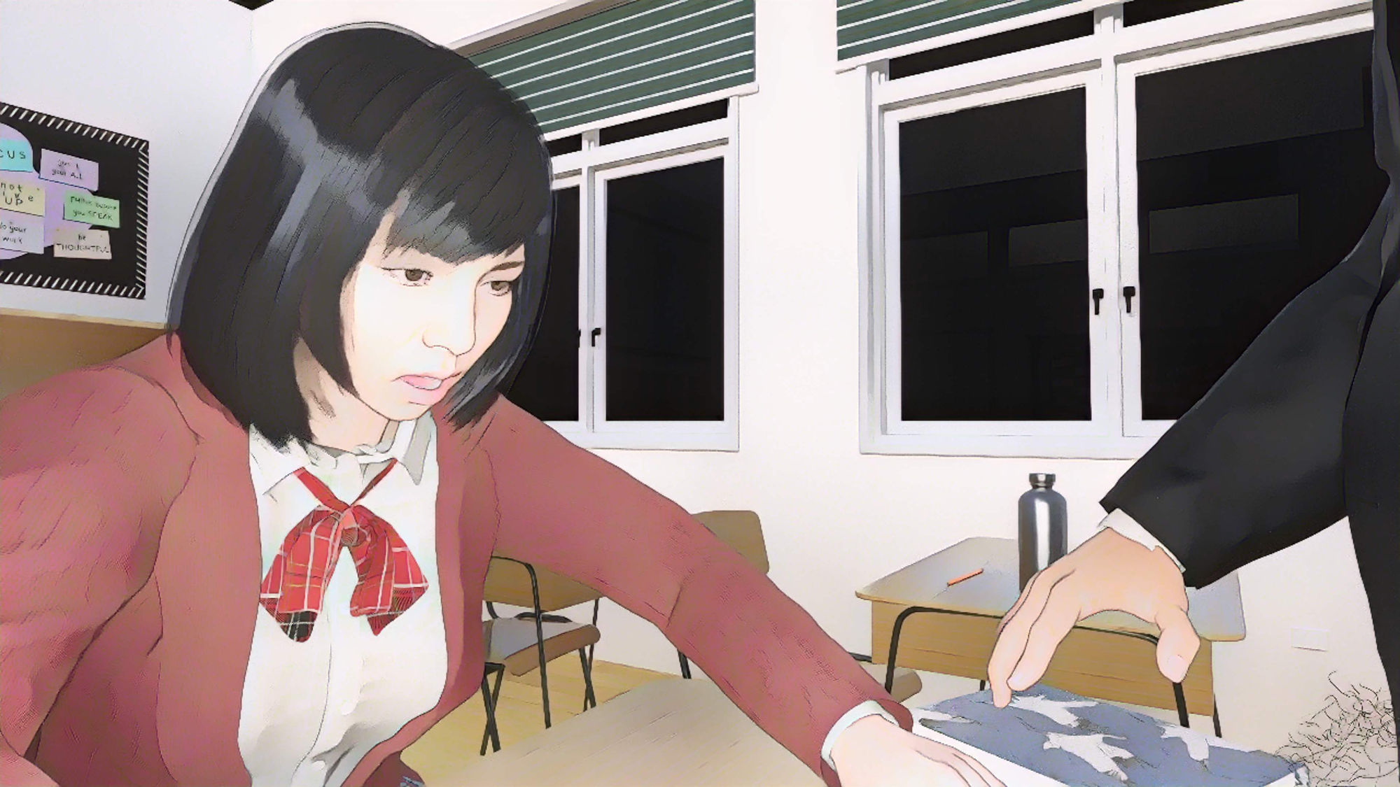 担任の教師から居残りだと言われ媚薬を飲まされ快感に溺れてしまった私 サンプル1ページ目