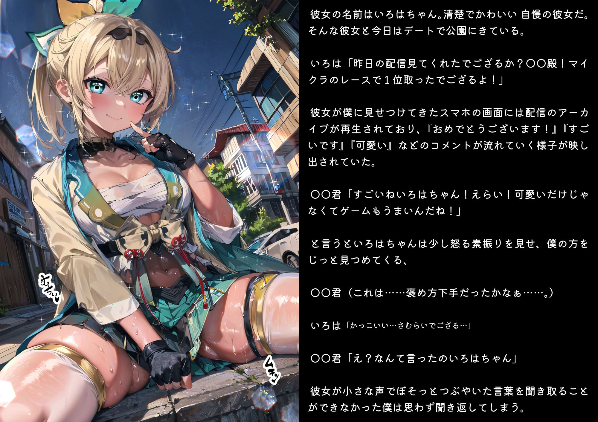 ほろえっちらいぶ 寝取らせ趣味の彼氏くんを交尾動画で負け犬射精させるでござる ノベル版 サンプル2ページ目