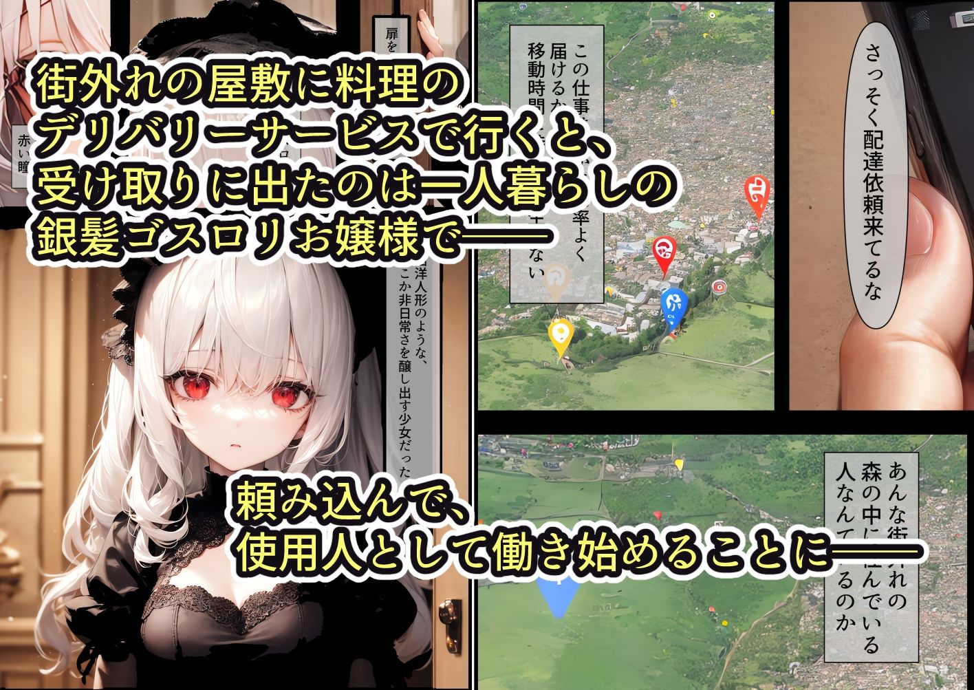 銀髪ゴスロリお嬢様はかく語りき サンプル1ページ目