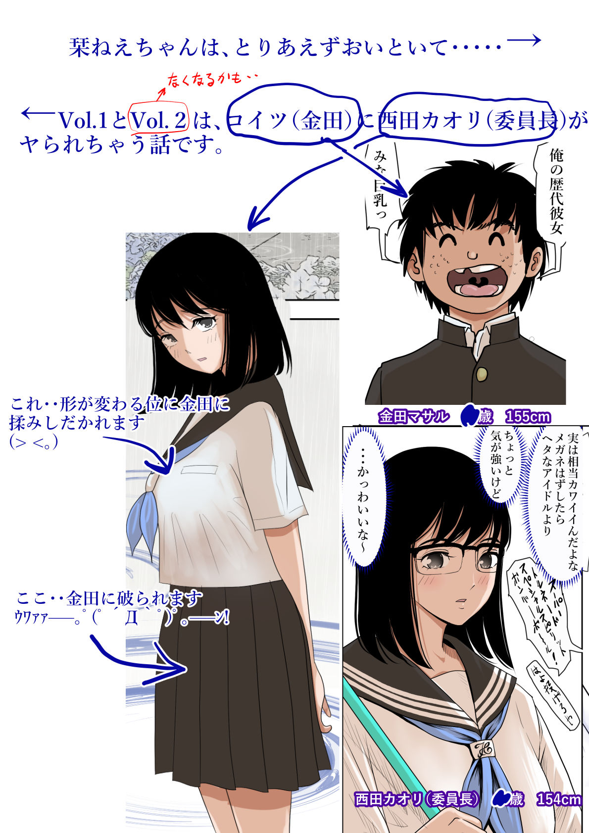 金田は何も悪くないVol.1 サンプル3ページ目
